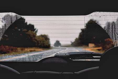 Rear view, car, car window, steam thumbnail