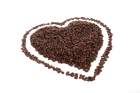 heart preformed shaped coffee beans thumbnail
