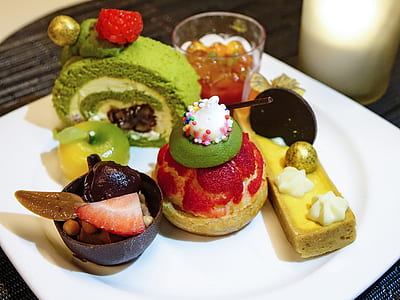 assorted pastry on white ceramic plate thumbnail