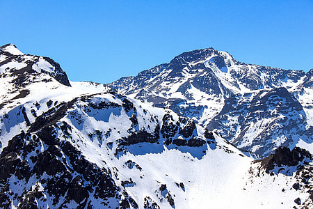 mountain with snow photography thumbnail