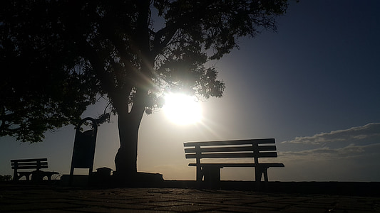 two empty benches thumbnail