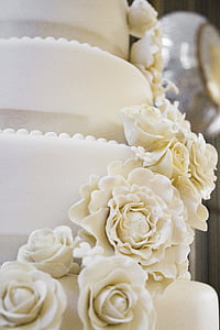 white icing floral covered cake thumbnail
