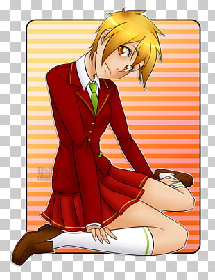 Anime Rich School Girl Free Transparent Png Clipart Images Download