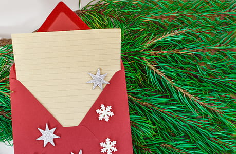 yellow ruled paper with red envelope thumbnail