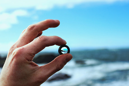 person holding fisheye lens thumbnail