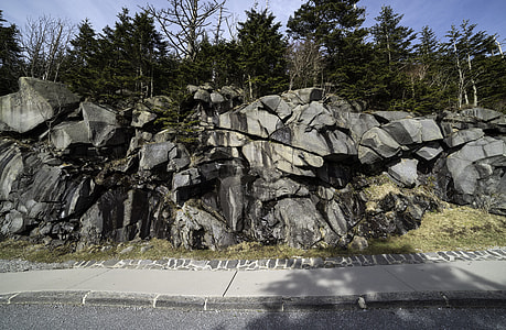 Rock Formations near Clingman's Dome, Great Smoky Mountains National Park, Tennessee thumbnail