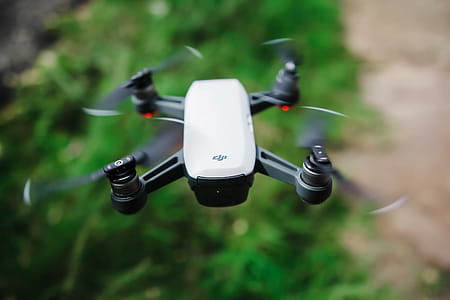 Black And White Quadcopter Drone thumbnail