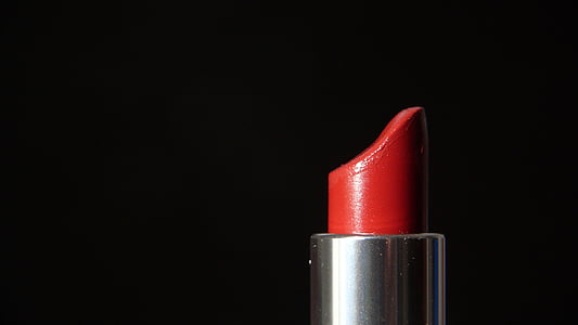 red lipstick in black background thumbnail