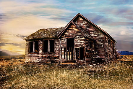 painting of cabin house thumbnail