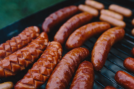 Sausages on the grill thumbnail