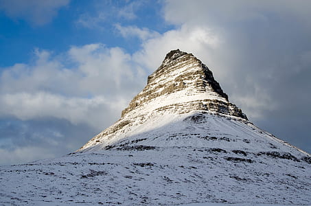 mountain covered with snow thumbnail