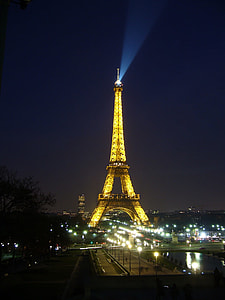Eiffel Tower during nighttime thumbnail