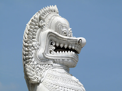 white lion dragon statue thumbnail