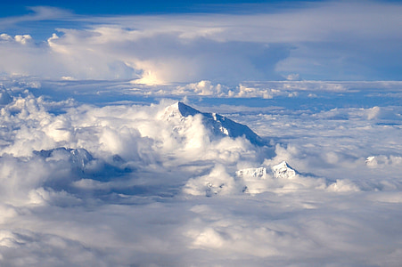 white clouds under blue sky thumbnail