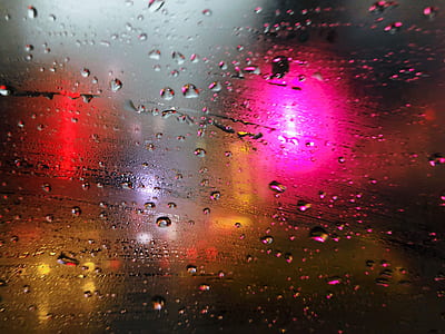 water droplets on glass macro photography thumbnail