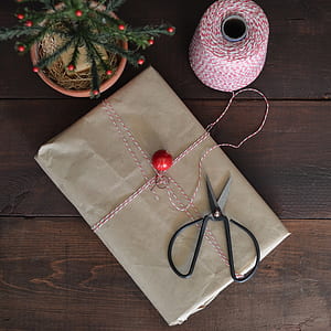 gray scissor on brown paper thumbnail