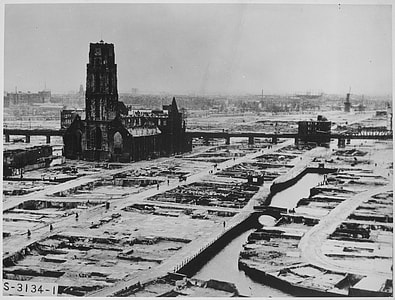 Rotterdam after bombing of World War 2 in the Netherlands thumbnail