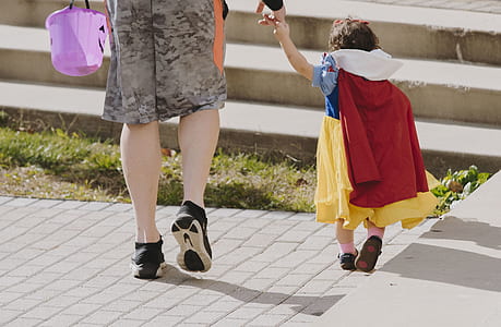 child walking on concrete pavement thumbnail