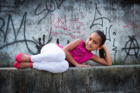 girl lying on concrete thumbnail