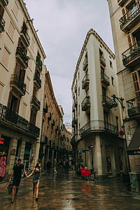 Couple Going Shopping Under the Cloudy Sky thumbnail