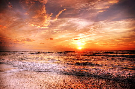 beach at sunset thumbnail