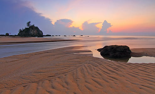 sea, dawn, landscape, nature thumbnail