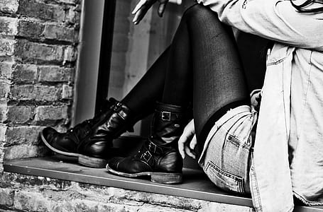 grayscale photography of woman thumbnail