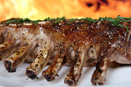 macro photograph of grill meat thumbnail