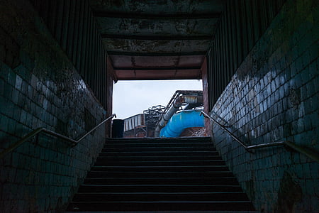 empty gray concrete stair thumbnail