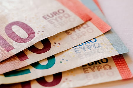 four assorted-denomination of euro banknotes thumbnail