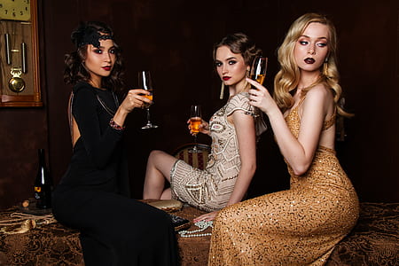 three women drinking thumbnail