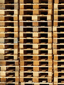 pile of brown wooden pallets thumbnail