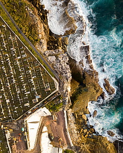 aerial view photography of sea wave during daytime thumbnail