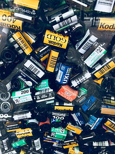 assorted-color camera film lot thumbnail