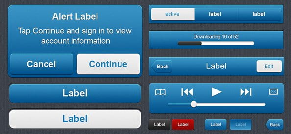 Mobile UI PSD Set psd file