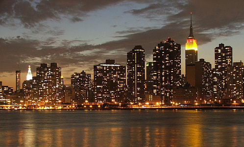 lighted city skyline during golden hour thumbnail