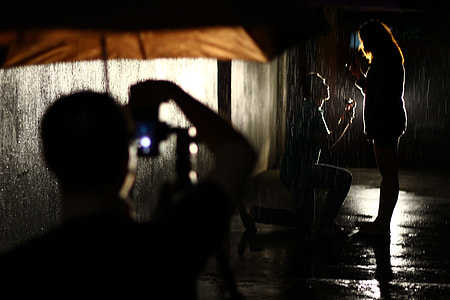 man and woman, alley, propose, person thumbnail