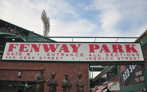 red and white Fenway Park signage thumbnail