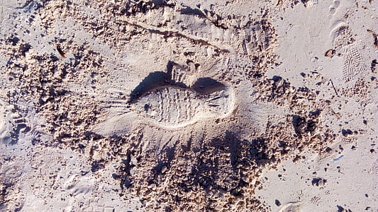 Foot Print on Sea Sand thumbnail