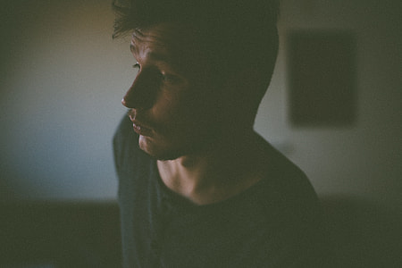 man wearing black crew-neck top thumbnail