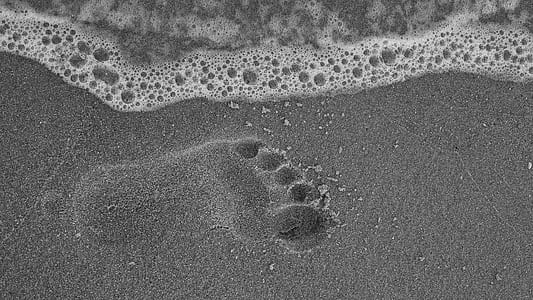 footprint in seashore thumbnail