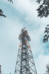 angle view of tower under blue sky thumbnail