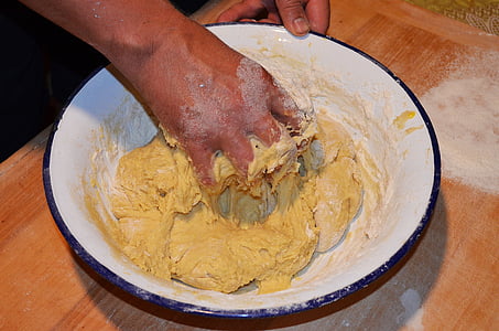 person mixing dough thumbnail