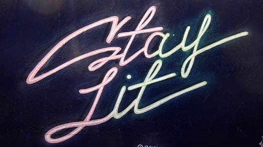 Stay Lit lighted neon signage thumbnail