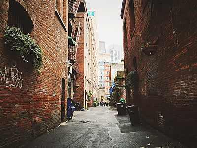 concrete narrow pathway at daytime thumbnail