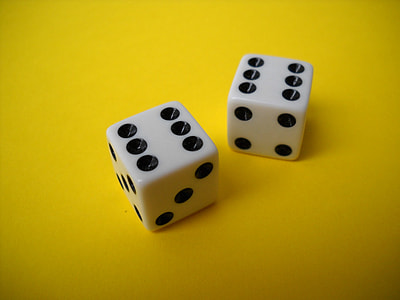 pair of white dice thumbnail
