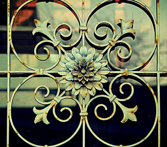 white and brown metal railing thumbnail