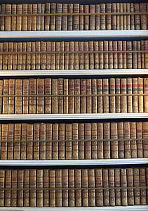 brown books on the bookcase thumbnail