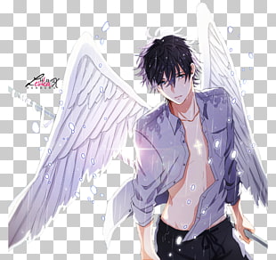 Fallen Angel Anime Drawing Manga Boy Png Clipart Free Cliparts Uihere