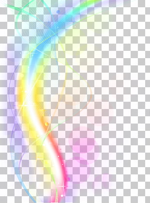 Light Euclidean Computer file, Cool light effects, rainbow PNG clipart